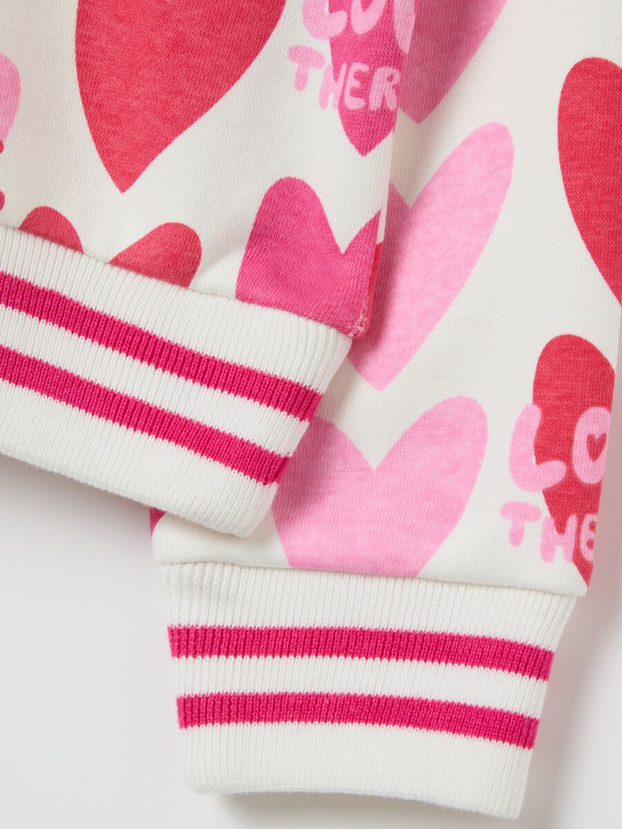 Sweatshirt with hearts and logo print_2