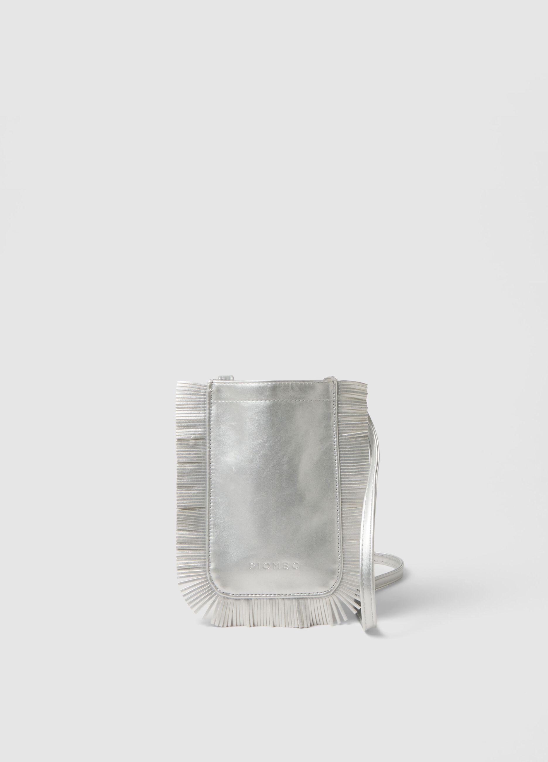 Silver fringe handbag for girls