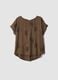 Brown viscose-blend blouse with floral embroidery_4