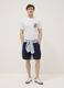 Weisses T-Shirt aus reiner Baumwolle mit Print, Regular Fit_1