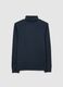 Blue Cotton Turtleneck Jumper_4