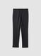 Blue slim-fit stretch viscose trousers_2