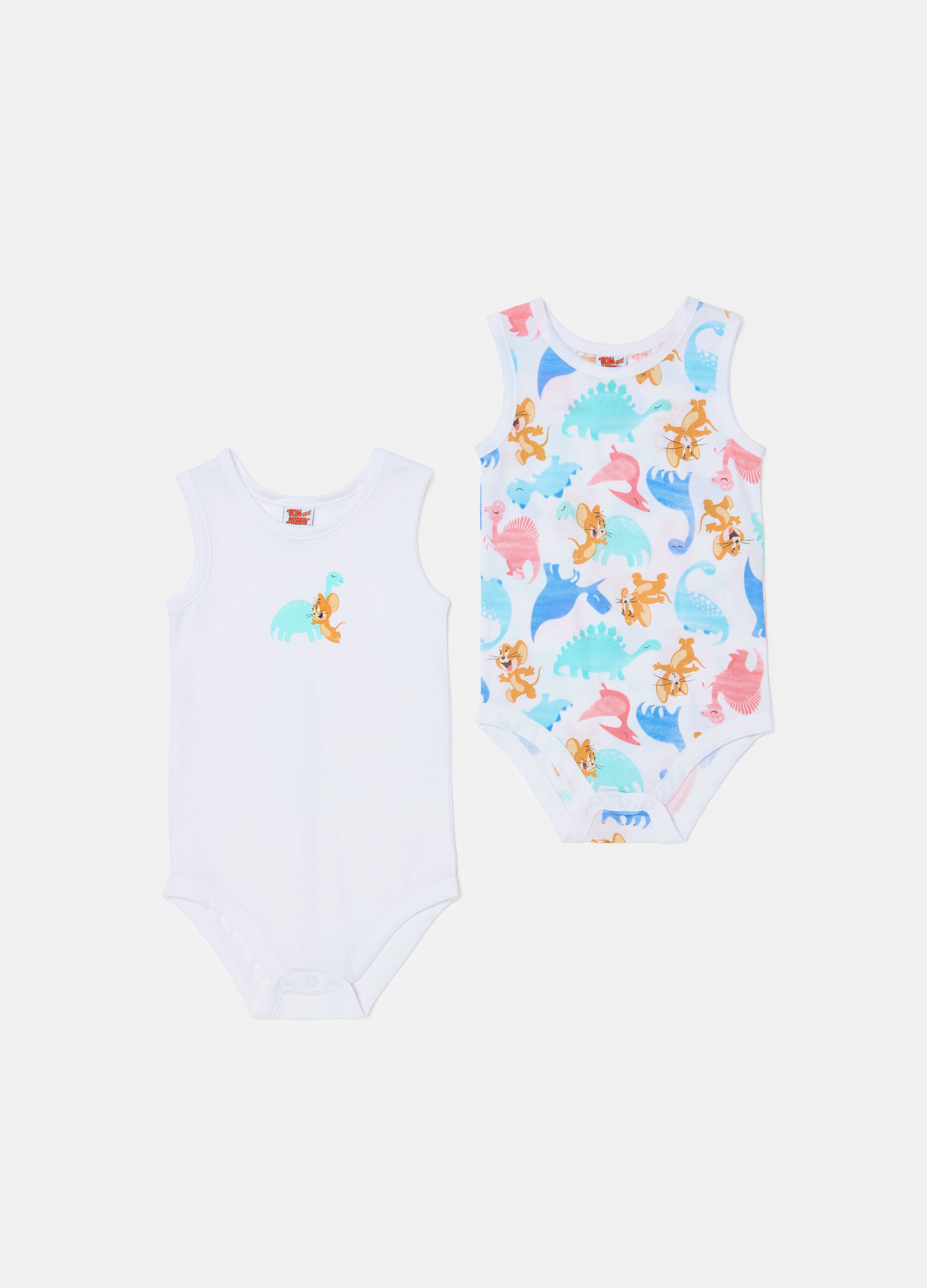 Two-pack Tom & Jerry bodysuit in organic cotton