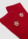 Red cotton stretch socks with Christmas embroidery_2