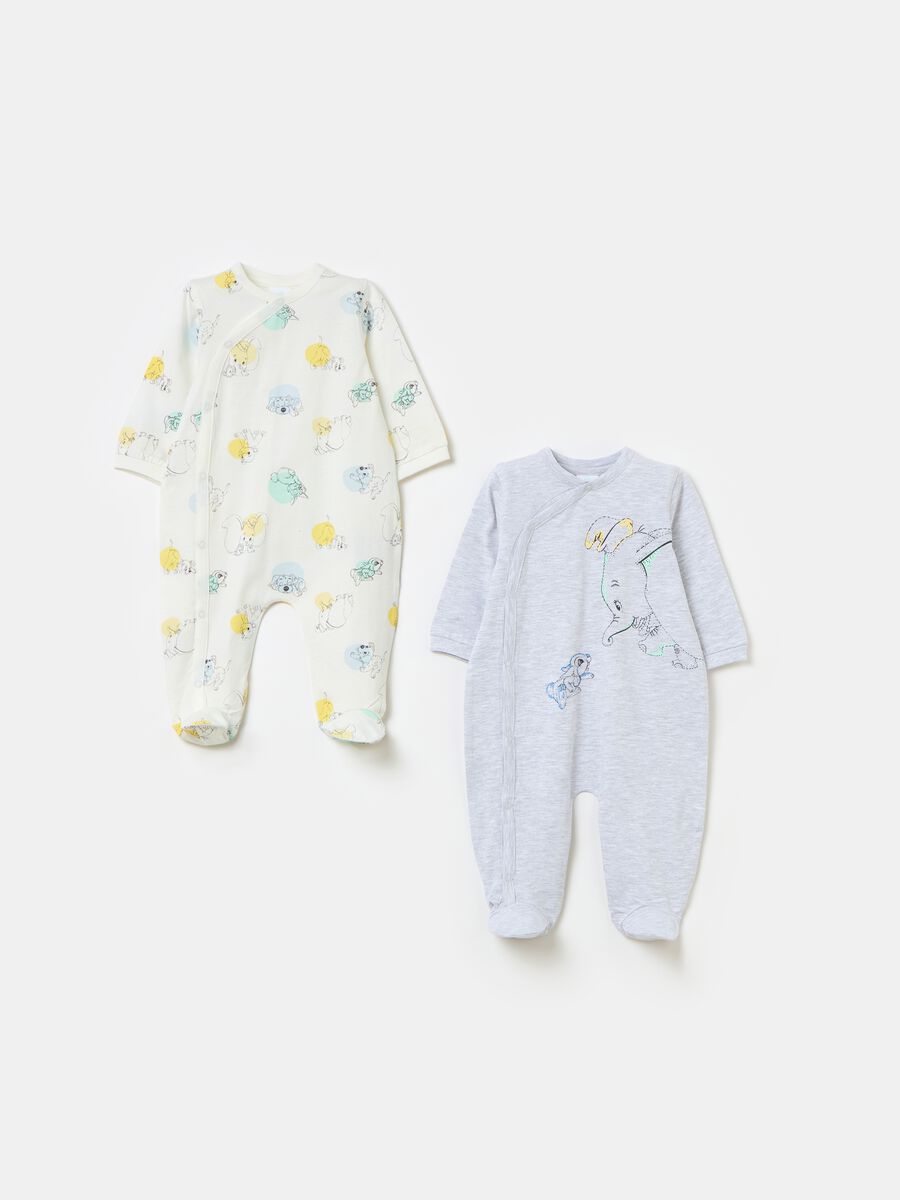 Two-pack Dumbo and Thumper onesies in organic cotton_0