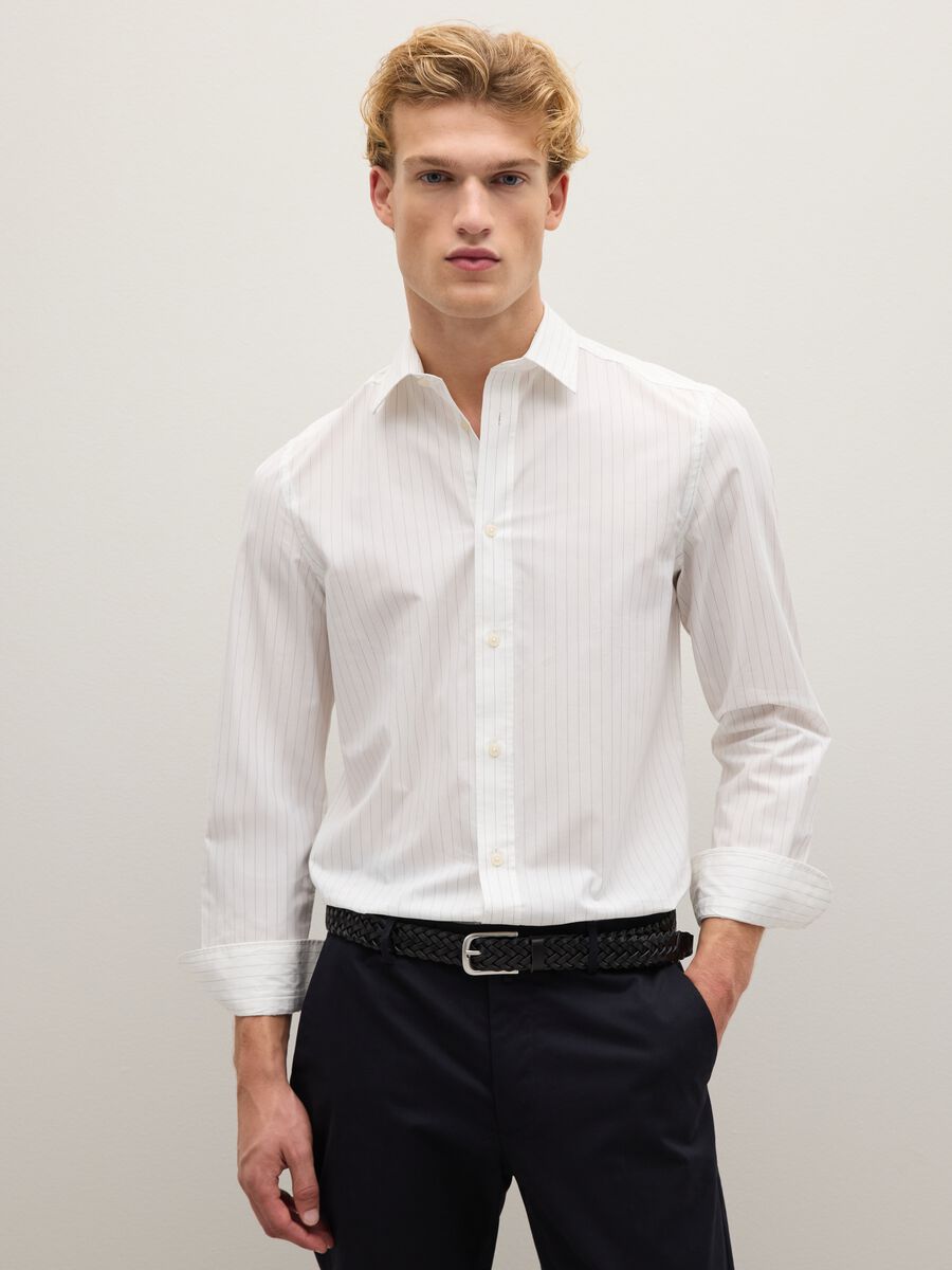 White pure cotton shirt regular fit_0