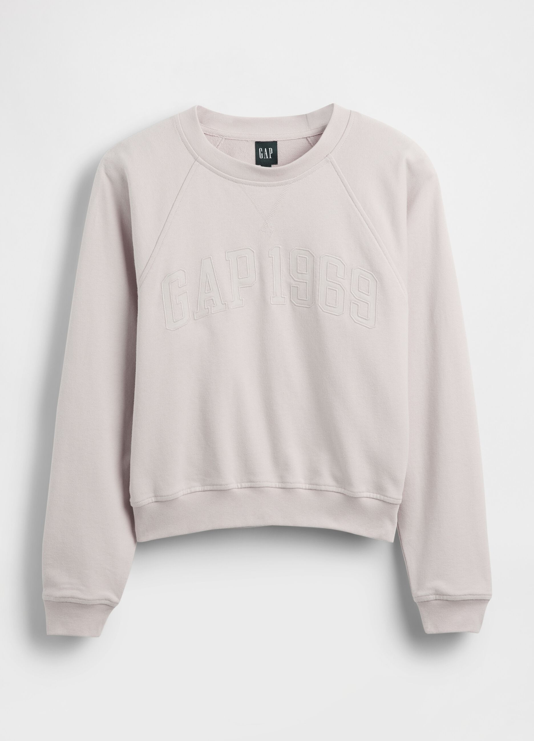 Cotton-blend crewneck sweatshirt
