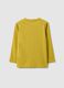 Gelbes Kinder-T-Shirt aus reinem Baumwolle im Regular-Fit mit Print_1