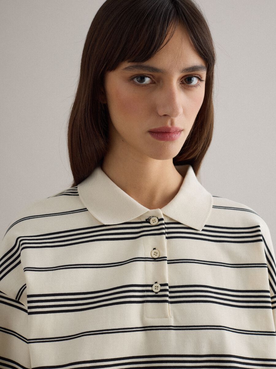 Regular fit multicolour striped pure cotton polo_2