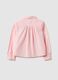 Girls' Pink Pure Cotton Shirt with Regular Fit_1