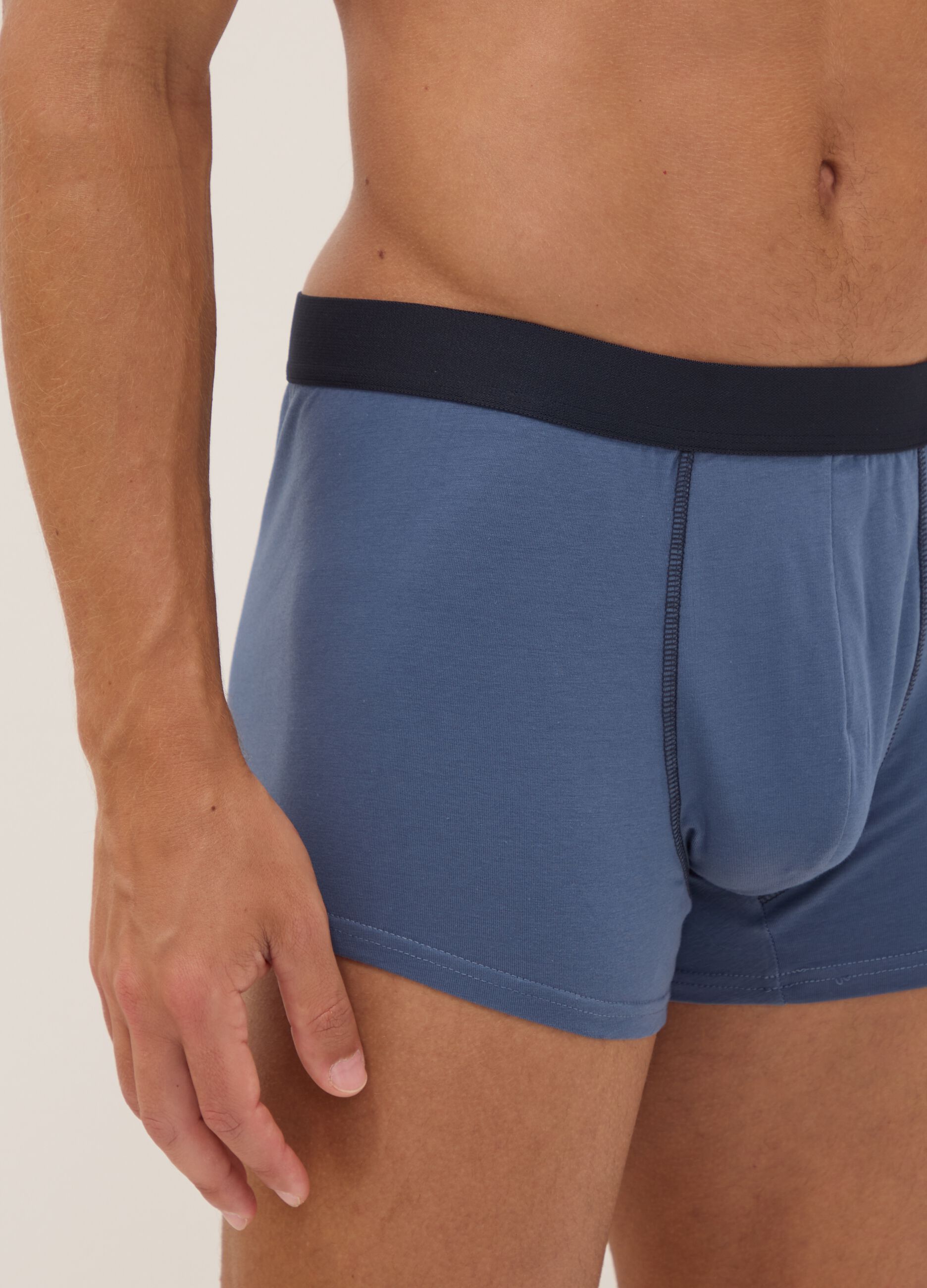 Five-pack of multicolour stretch organic cotton boxers