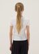Girls&rsquo; white pure cotton slim-fit T-shirt with print_1