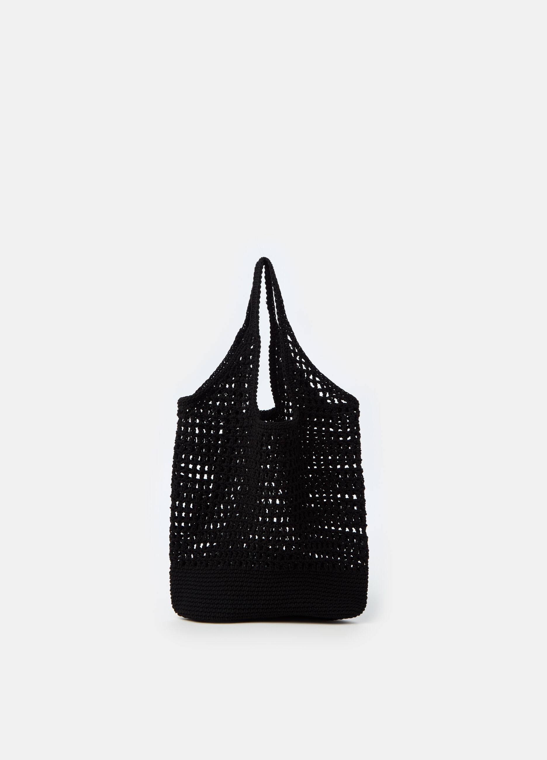 Bag with crochet design