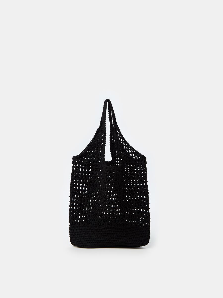 Bag with crochet design_0