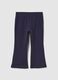 Girls' Blue Flared Trousers_0