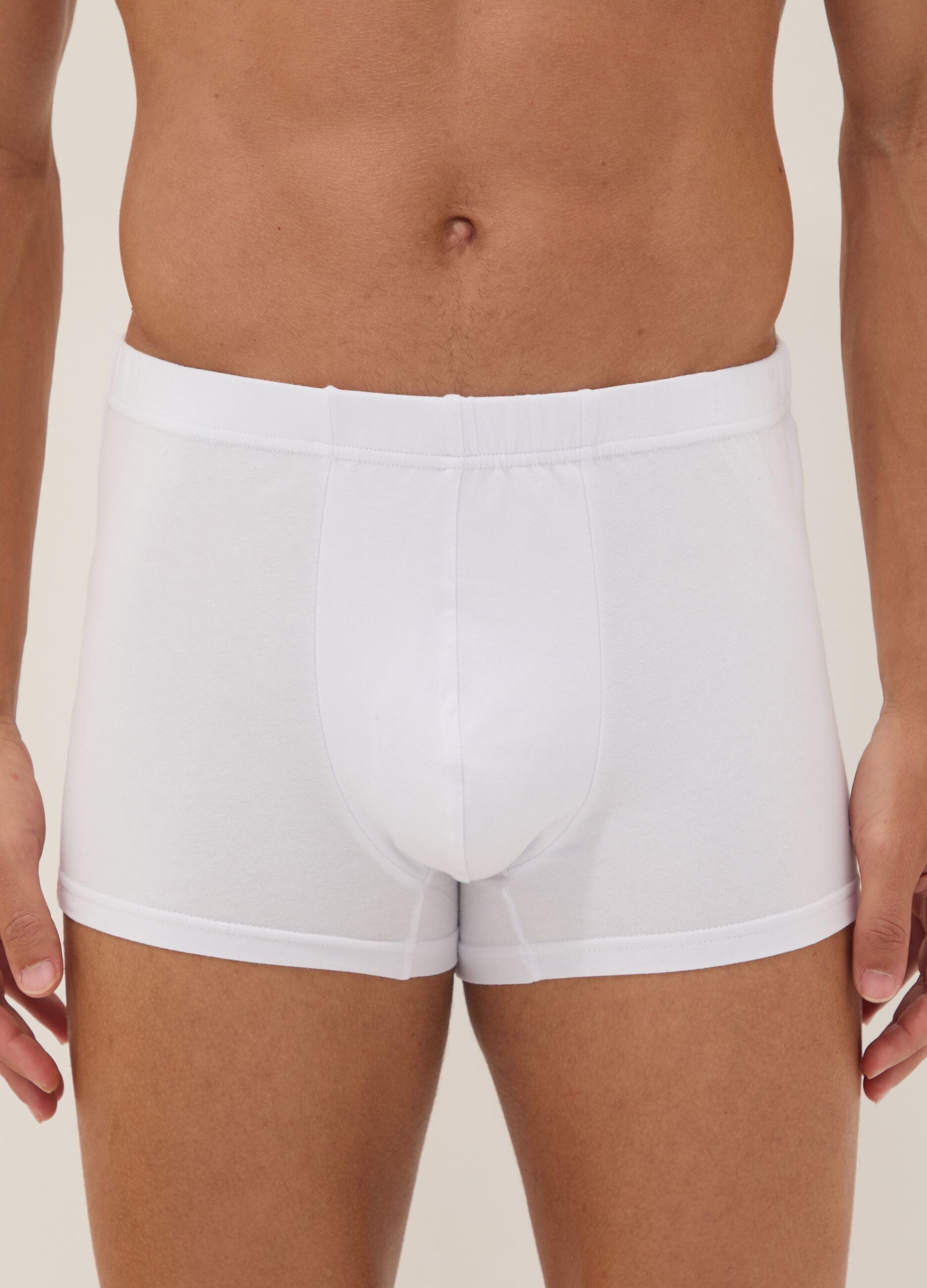 White organic cotton boxer shorts