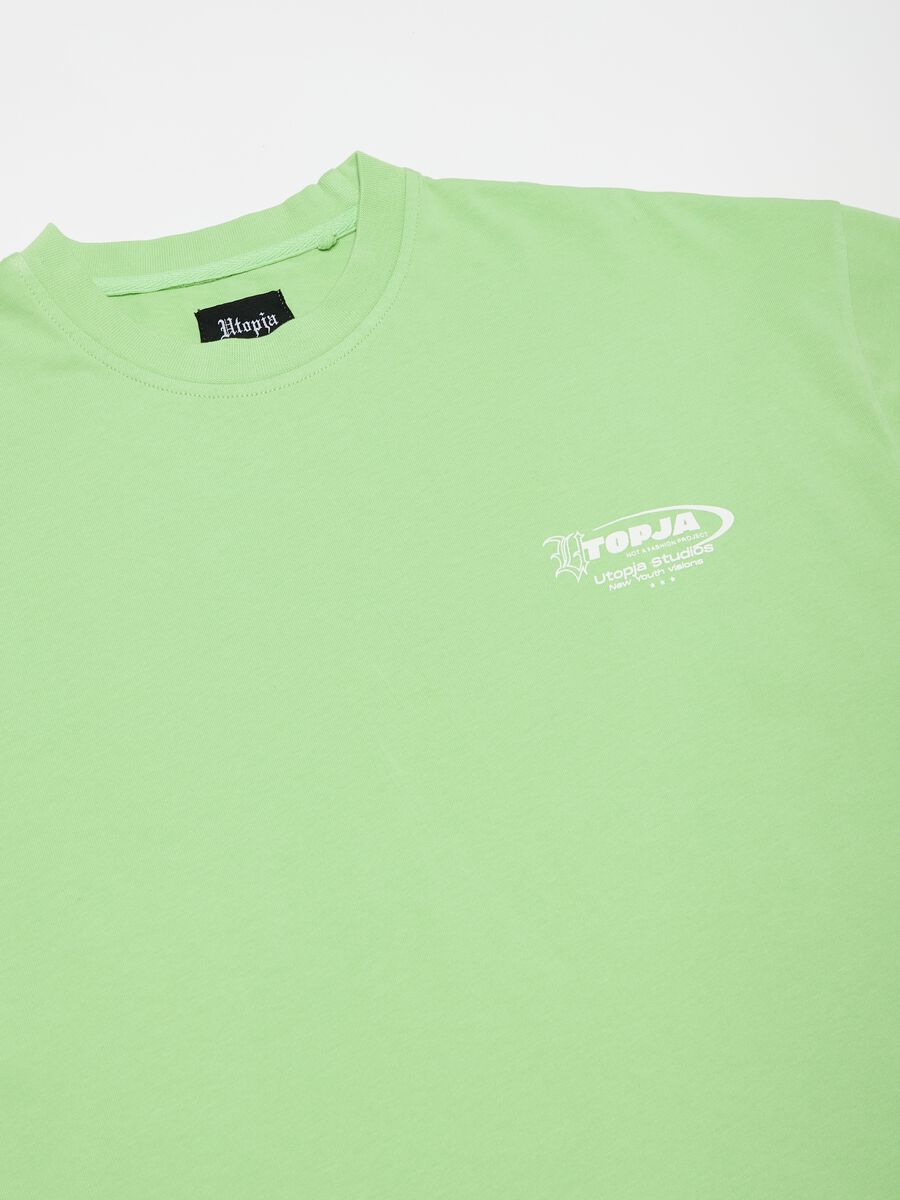 Graphic Short Sleeved T-shirt Pistachio Green_6