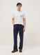 Wei&szlig;es T-Shirt aus reiner Baumwolle mit Frontprint, Regular Fit_1
