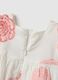 Multicolour pure cotton girl's dress regular fit with flowers_3