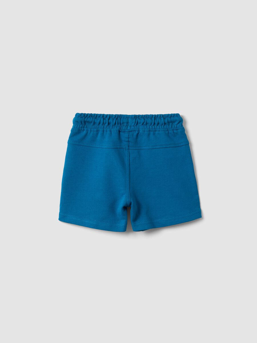 Baby Regular Fit Blue Pure Cotton Shorts_1