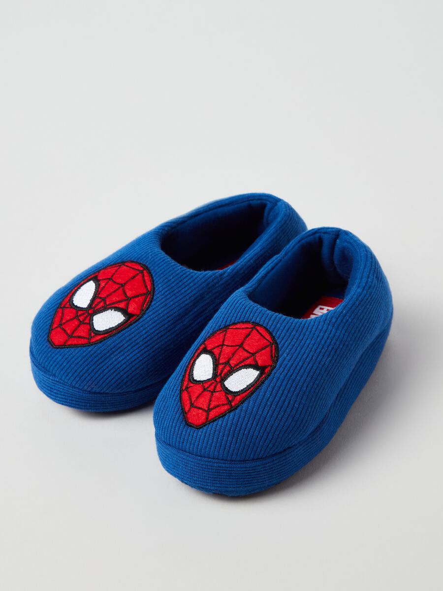 Slippers with Spider-Man patch_1
