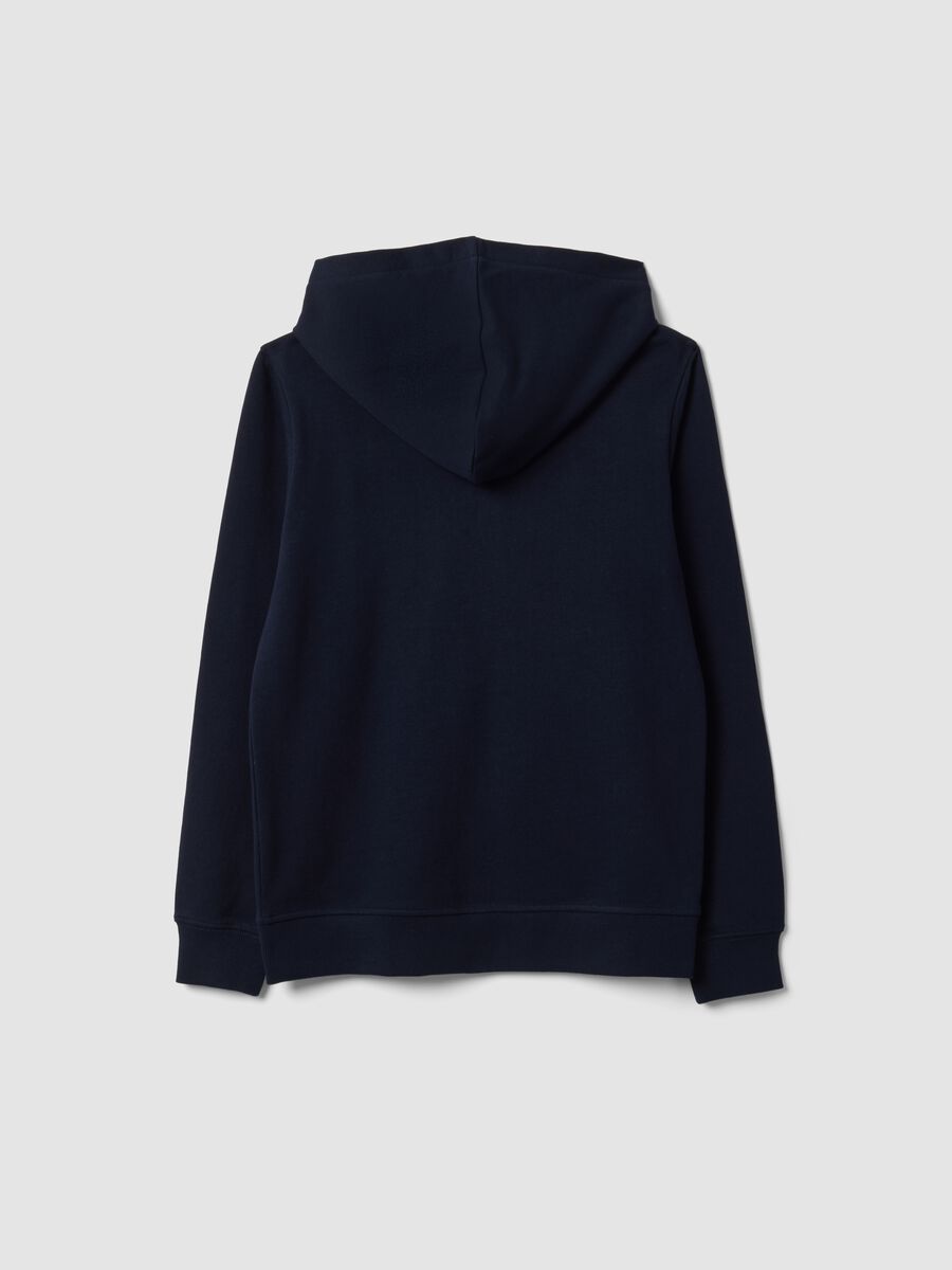 Blauer Hoodie aus reiner Bio-Baumwolle, Regular Fit f&uuml;r Jungen_5