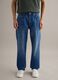 Jeans aus blauem Baumwoll-Leinen-Mix in Regular Fit_1
