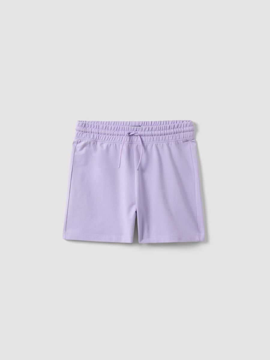 Short morado de algod&oacute;n 100% para chica, corte regular_3