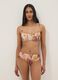 Multicolour stretch bandeau bikini top_1