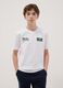 Boys' white pure cotton t-shirt regular fit with prints_0