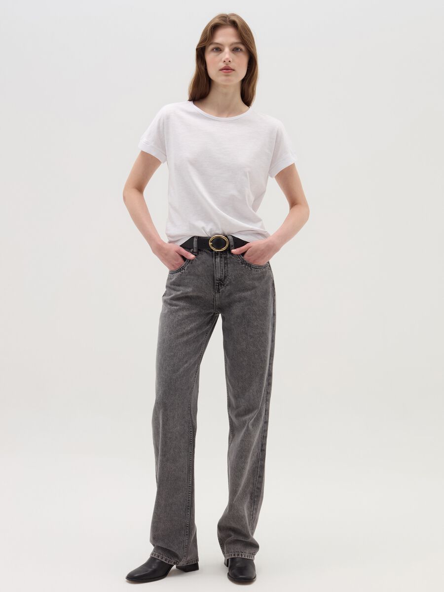 Cotton T-shirt with kimono sleeves_1