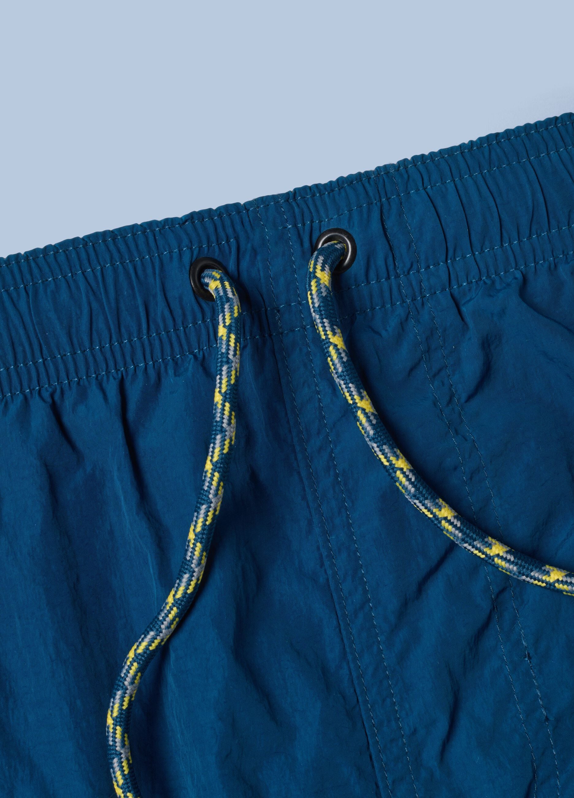 Blaue Boxer-Badeshorts ALTAVIA SAILNG mit elastischem Bund