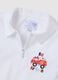 Children's school smock in white cotton blend with embroidery_2