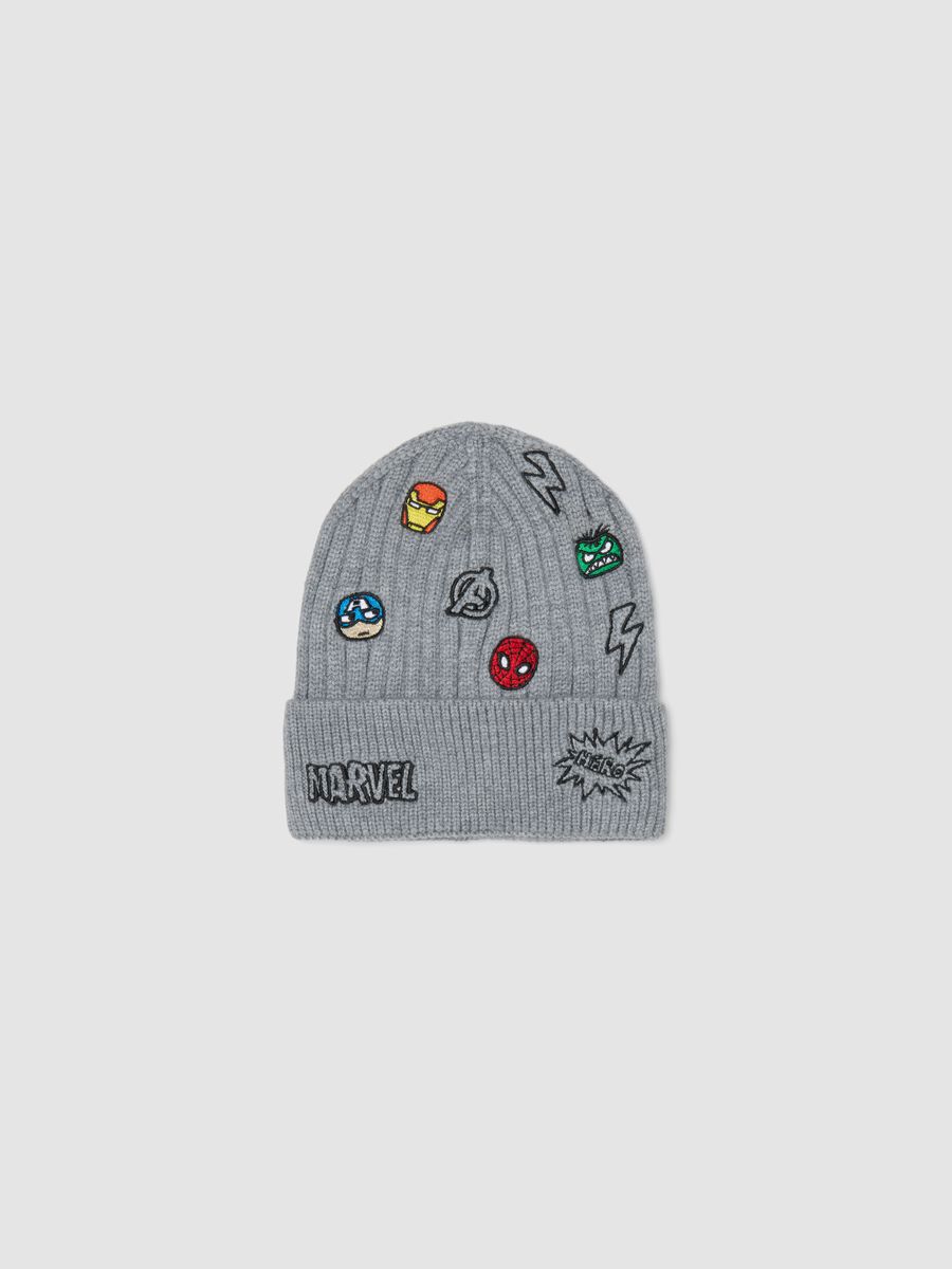 Gorro cinzento com estampado Avengers para rapaz_0