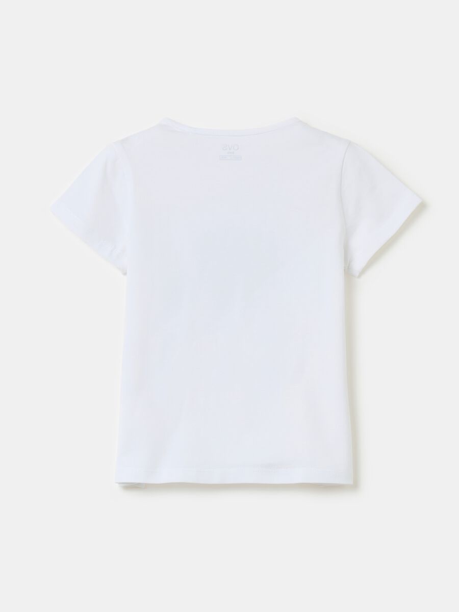 Camiseta de algodón elástico con strass y lentejuelas_1
