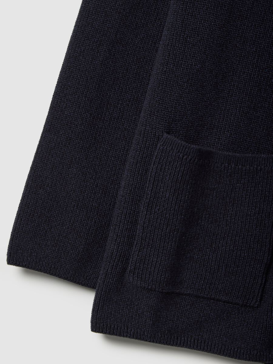 Pure Cotton Blue Regular Fit Cardigan_6