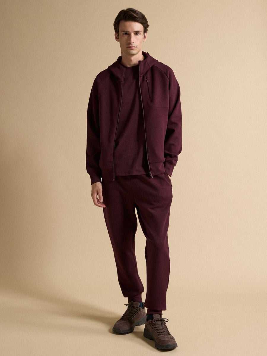 Regular-fit red joggers in stretch Easy Dry fabric_0