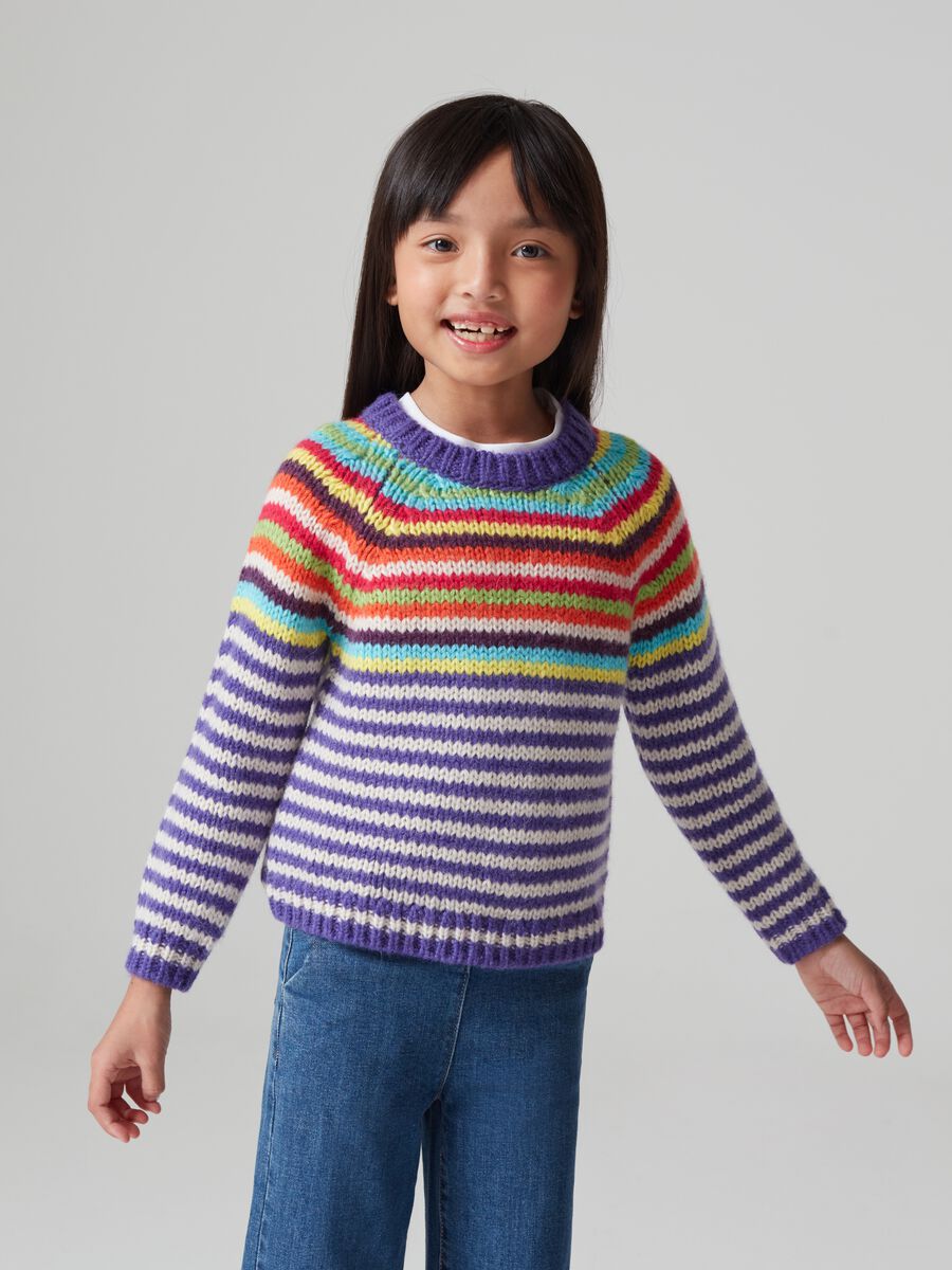 Pullover with striped pattern_1