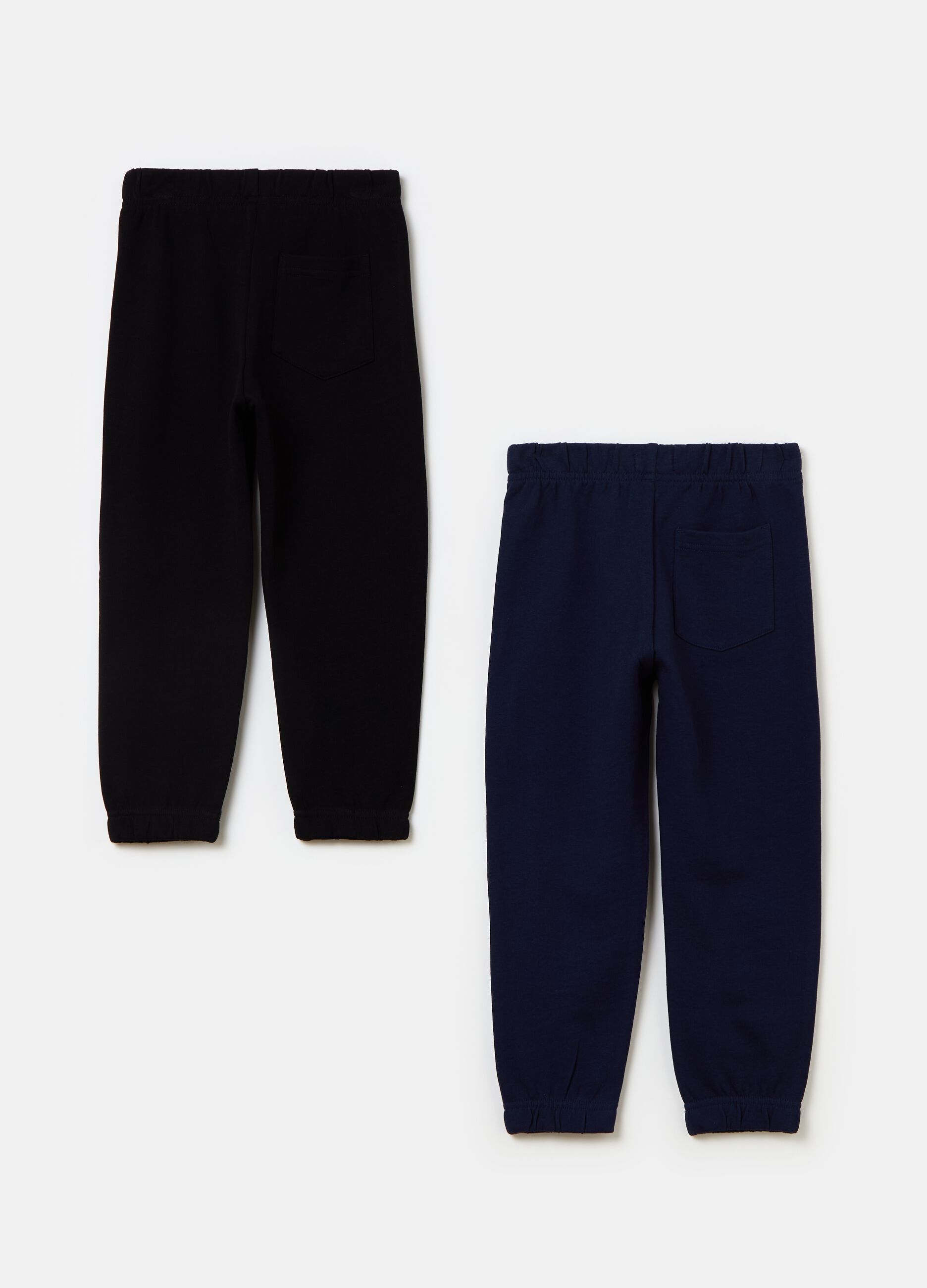 Two-pack joggers in French terry with print