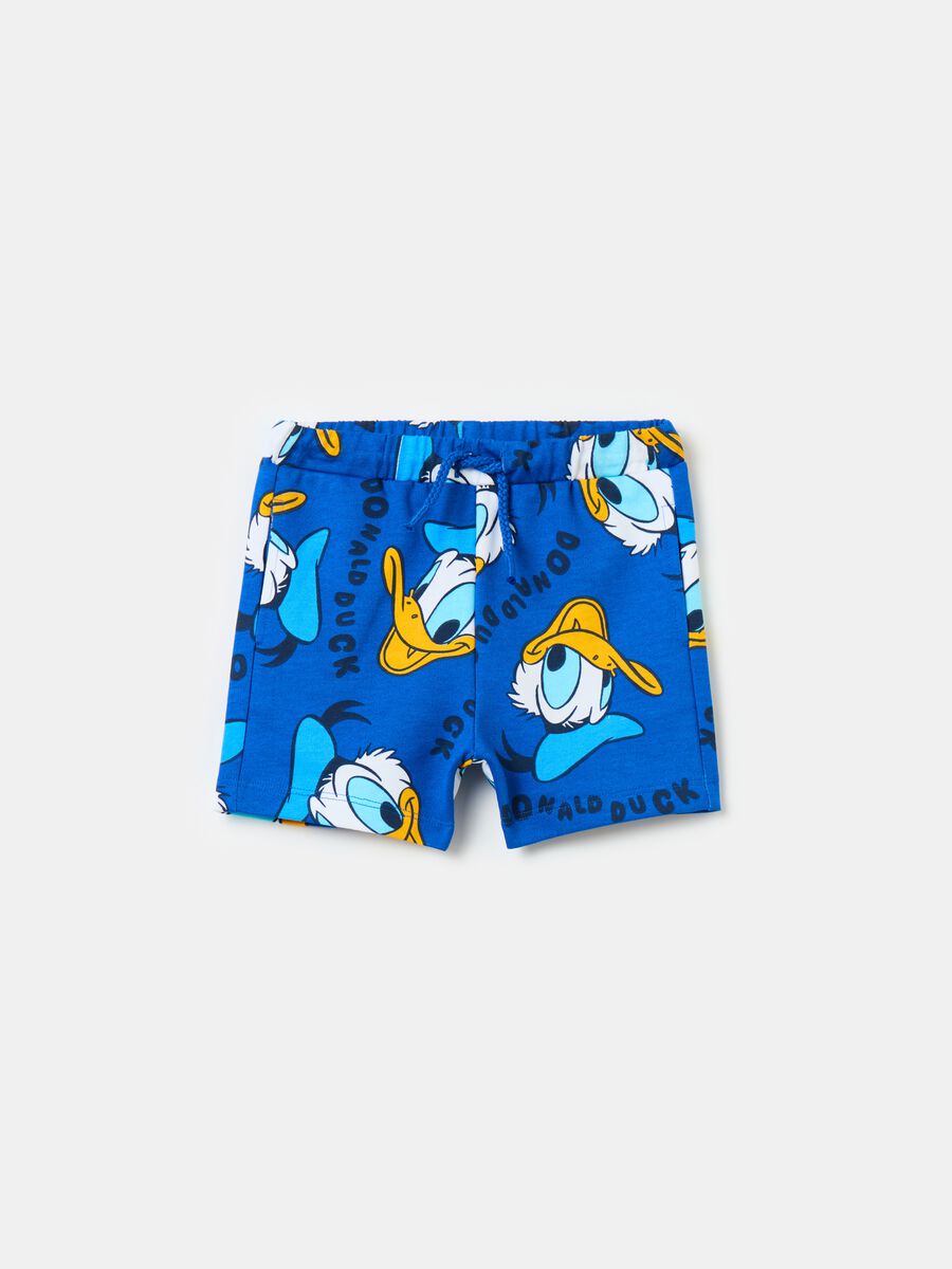 Cotton Bermuda shorts with Donald Duck 90 print_0