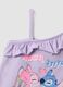Purple stretch cotton girls&rsquo; tank top with frills and Stitch print_2