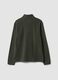 Felpa verde half zip regular fit in pile_2