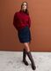 Red stretch wool jumper with raised neck_1