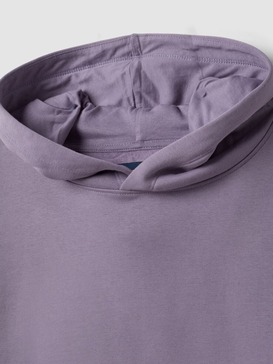 Purple cotton-blend regular-fit hoodie_2
