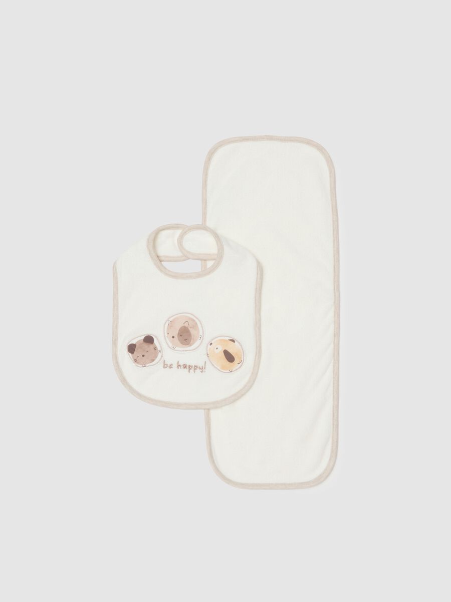 Multicolour pure cotton baby bib_0