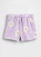 Shorts aus Baumwollmix mit Blumenprint_0