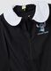Black girls&rsquo; school smock with white collar and Stitch embroidery_2