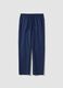 Blue organic cotton pyjama trousers_0