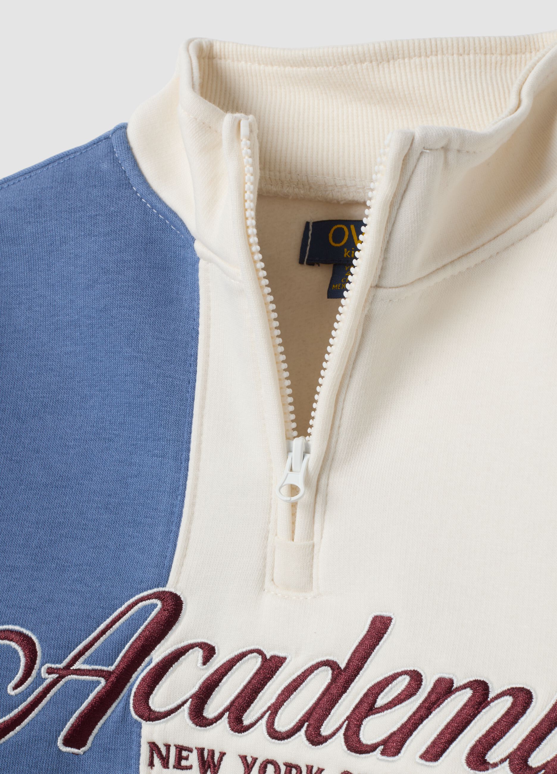 Multicolour cotton-blend regular-fit crew-neck sweatshirt