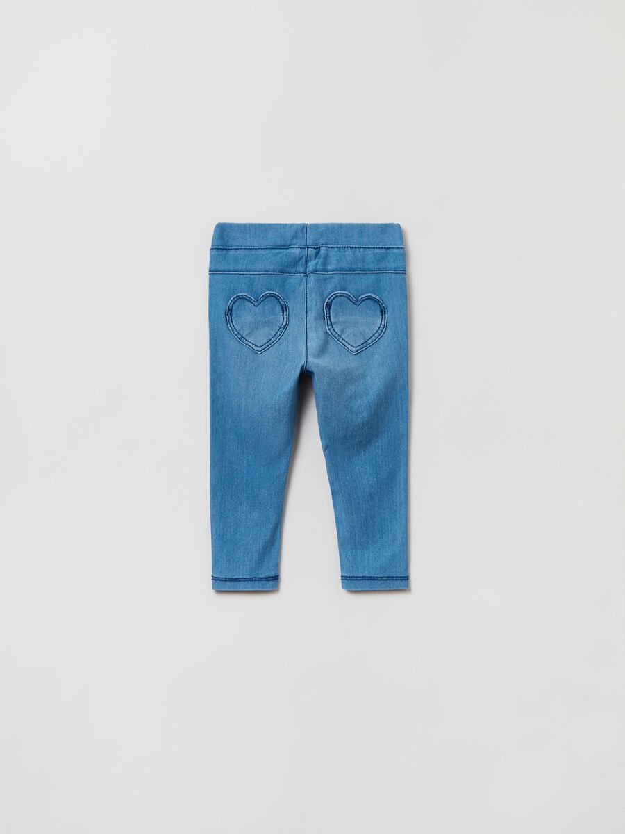 Jeggings with heart patch_2